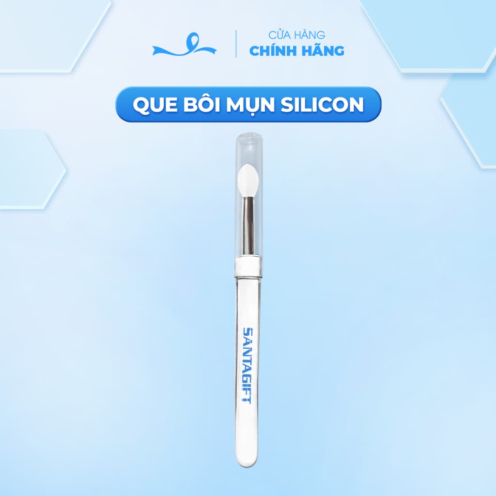Santagift que bôi mụn silicone vệ sinh có nắp đậy